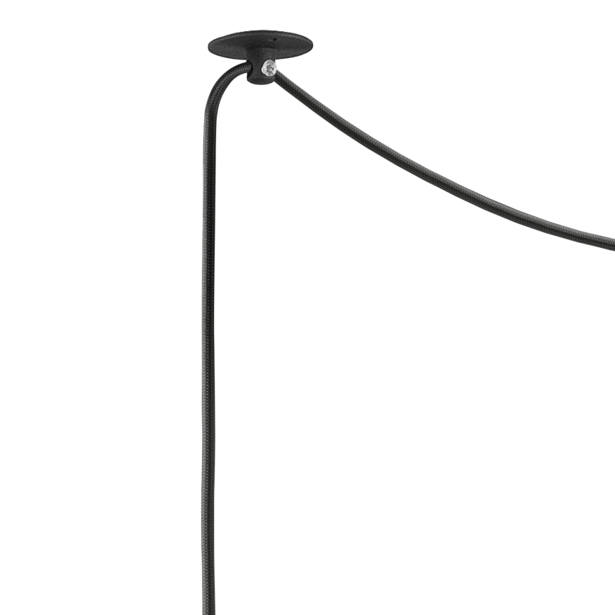 Candelabro suspenso INA 1xE27/42W/230V preto