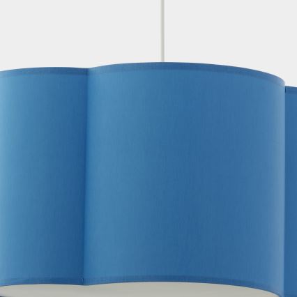 Candelabro suspenso infantil CLOUD 1xE27/25W/230V azul