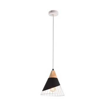 Candelabro suspenso IRIS 1x E27/40W/230V preto
