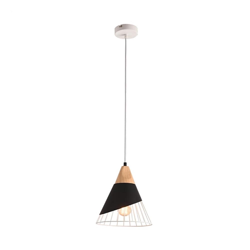Candelabro suspenso IRIS 1x E27/40W/230V preto