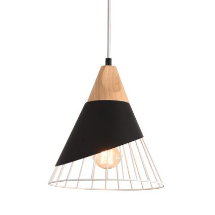 Candelabro suspenso IRIS 1x E27/40W/230V preto