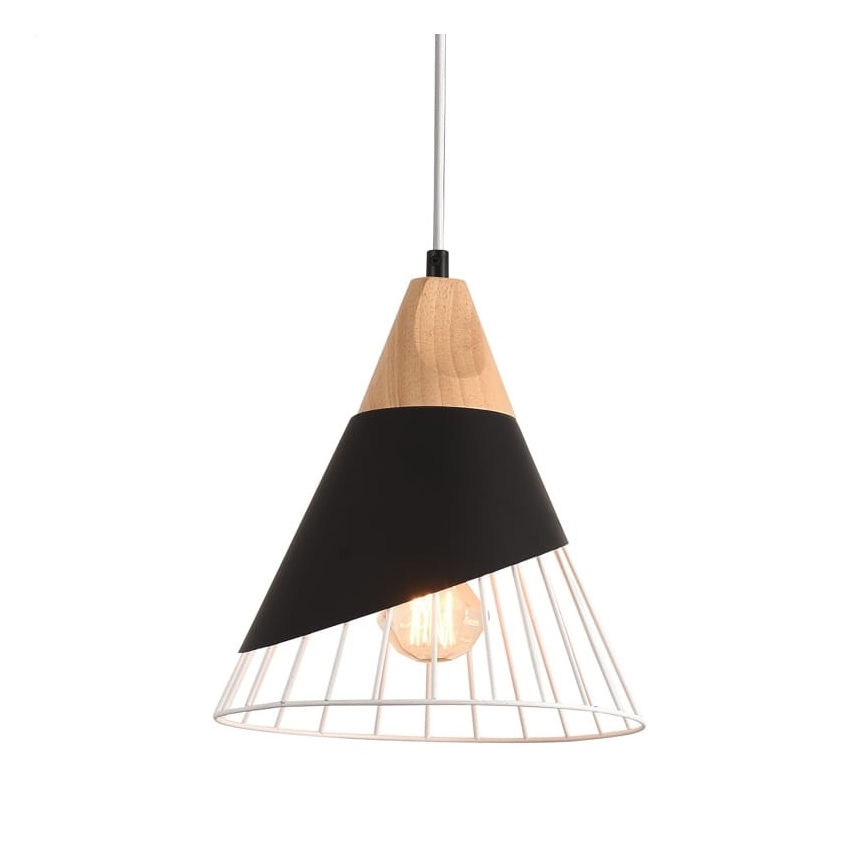 Candelabro suspenso IRIS 1x E27/40W/230V preto