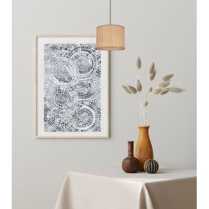 Candelabro suspenso IRMA 1xE27/60W/230V diâmetro 20 cm