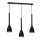 Candelabro suspenso ISTAPPAR 3xE27/60W/230V preto