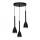 Candelabro suspenso ISTAPPAR 3xE27/60W/230V preto