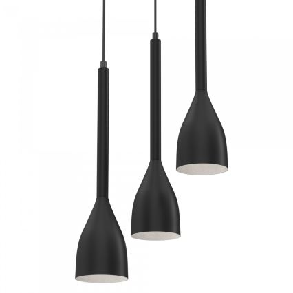Candelabro suspenso ISTAPPAR 3xE27/60W/230V preto