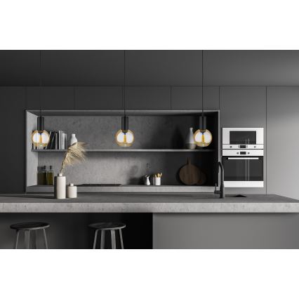 Candelabro suspenso JANTAR BLACK 1xE27/60W/230V