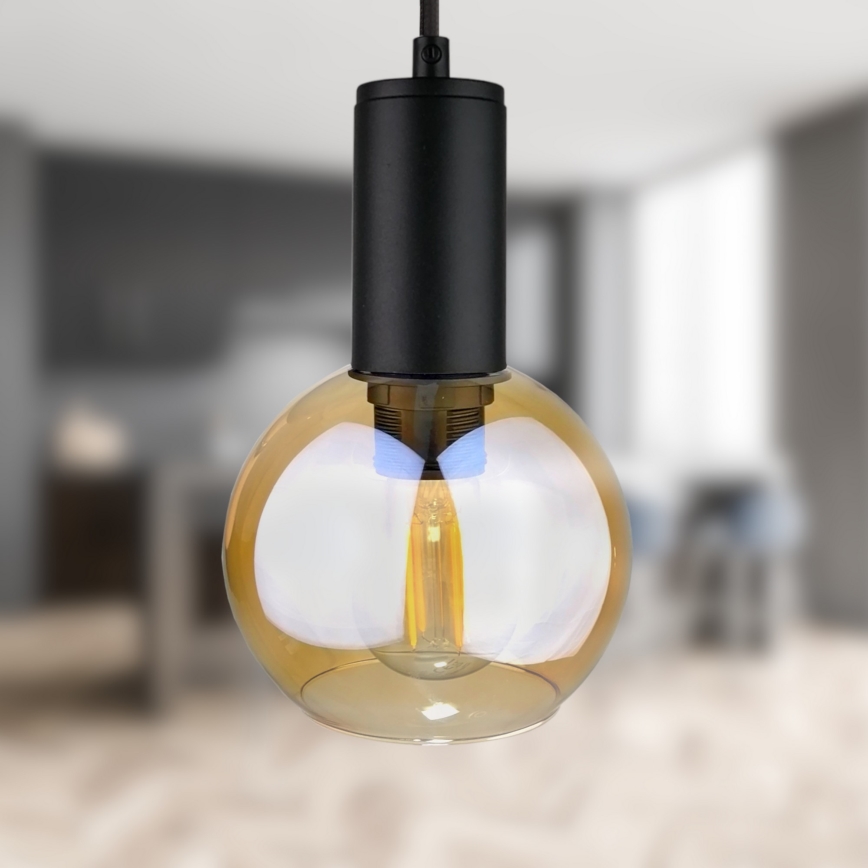 Candelabro suspenso JANTAR BLACK 3xE27/60W/230V