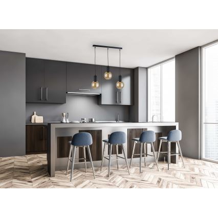 Candelabro suspenso JANTAR WOOD 3xE27/60W/230V