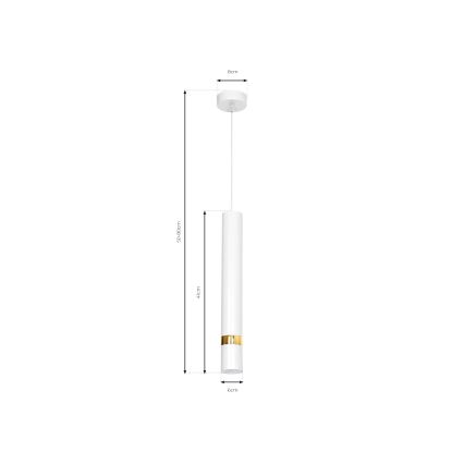 Candelabro suspenso JOKER 1xGU10/25W/230V branco