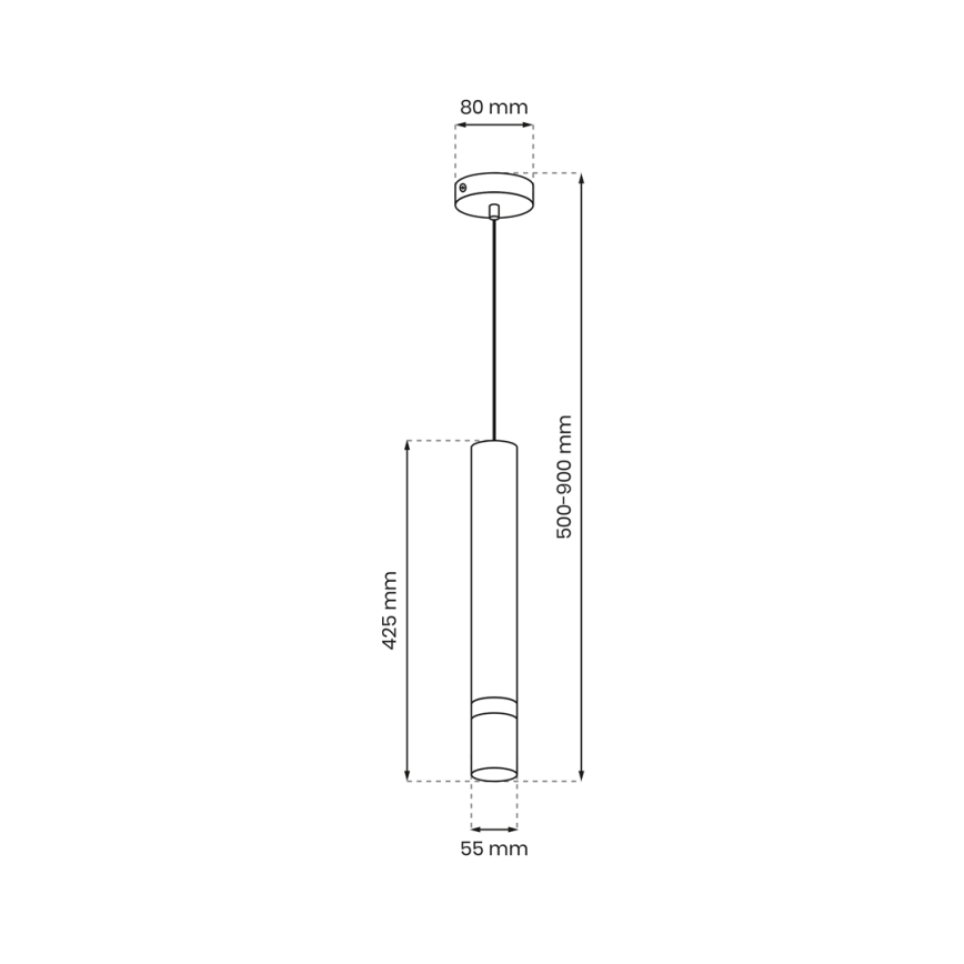 Candelabro suspenso JOKER 1xGU10/25W/230V preto