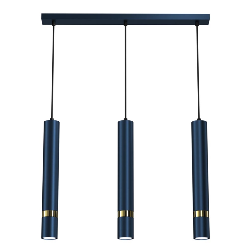 Candelabro suspenso JOKER 3xGU10/25W/230V azul