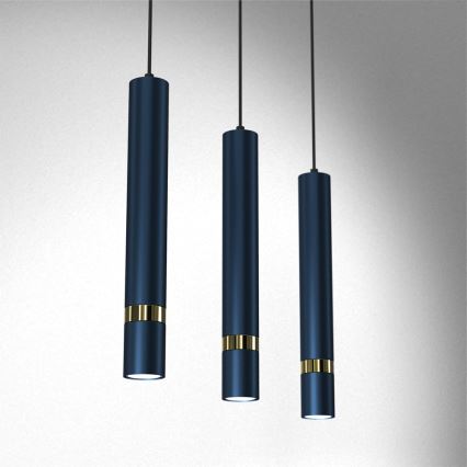 Candelabro suspenso JOKER 3xGU10/25W/230V azul