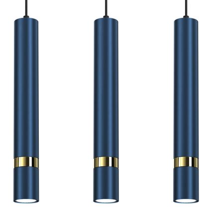 Candelabro suspenso JOKER 3xGU10/25W/230V azul