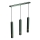 Candelabro suspenso JOKER 3xGU10/25W/230V verde