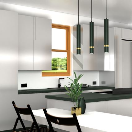 Candelabro suspenso JOKER 3xGU10/25W/230V verde