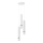 Candelabro suspenso JOKER 3xGU10/8W/230V branco/cromado brilhante