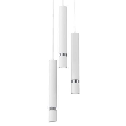 Candelabro suspenso JOKER 3xGU10/8W/230V branco/cromado brilhante