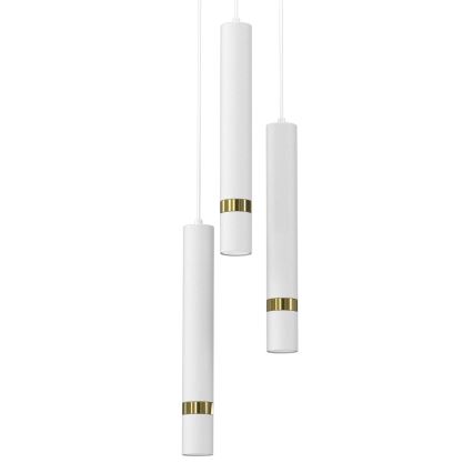 Candelabro suspenso JOKER 3xGU10/8W/230V branco/dourado