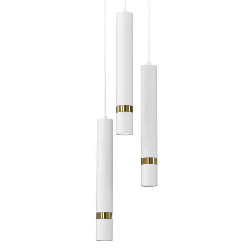 Candelabro suspenso JOKER 3xGU10/8W/230V branco/dourado