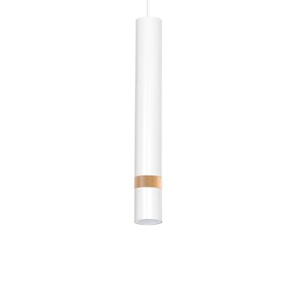 Candelabro suspenso JOKER WHITE WOOD 1xGU10/8W/230V