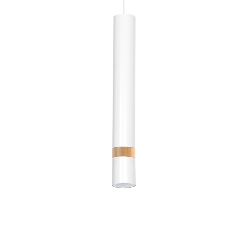 Candelabro suspenso JOKER WHITE WOOD 1xGU10/8W/230V