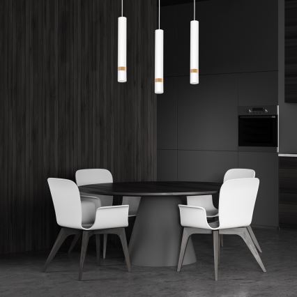 Candelabro suspenso JOKER WHITE WOOD 3xGU10/8W/230V