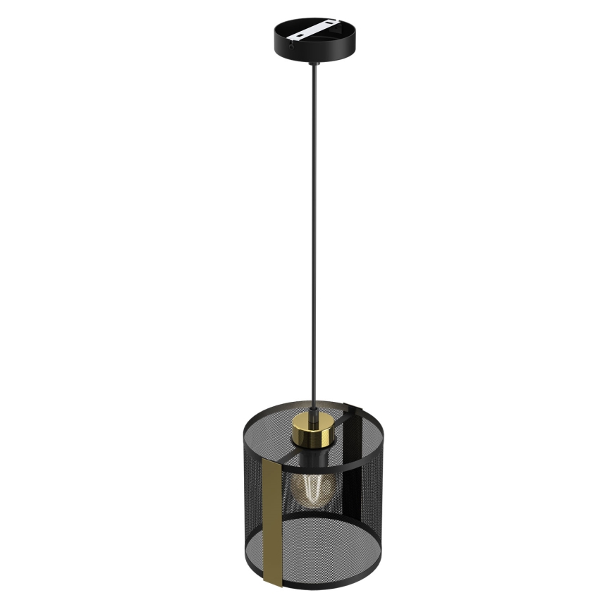 Candelabro suspenso KAGA 1xE27/60W/230V preto/dourado