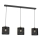 Candelabro suspenso KAGA 3xE27/60W/230V preto/dourado