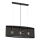 Candelabro suspenso KAGA 3xE27/60W/230V preto/dourado