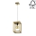 Candelabro suspenso KAGO 1xE27/60W/230V carvalho mate - certificado por FSC