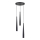 Candelabro suspenso KALINI 3xGU10/40W/230V diâmetro 30 cm preto
