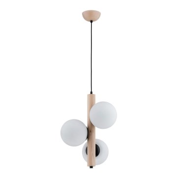 Candelabro suspenso KANET 3xE14/40W/230V bege/branco