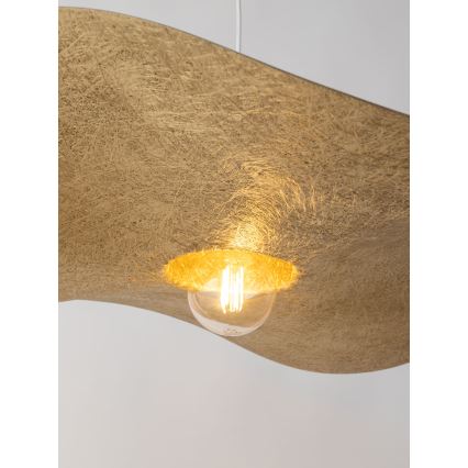 Candelabro suspenso KAPELLO 1xE27/60W/230V diâmetro 55 cm branco/dourado