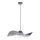 Candelabro suspenso KAPELLO 1xE27/60W/230V diâmetro 55 cm cinzento/prateado
