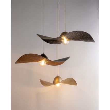Candelabro suspenso KAPELLO 1xE27/60W/230V diâmetro 55 cm dourado