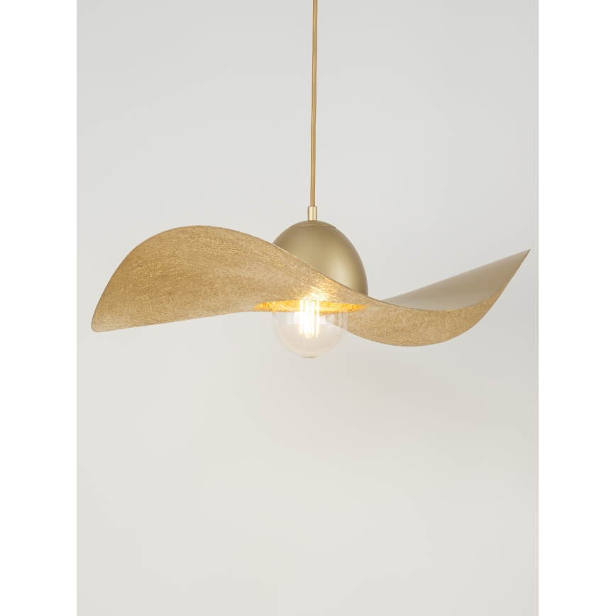 Candelabro suspenso KAPELLO 1xE27/60W/230V diâmetro 55 cm dourado