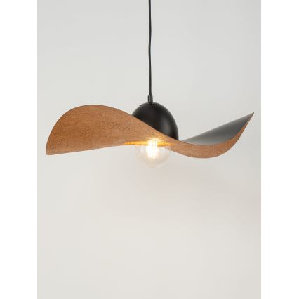 Candelabro suspenso KAPELLO 1xE27/60W/230V diâmetro 55 cm preto/cobre