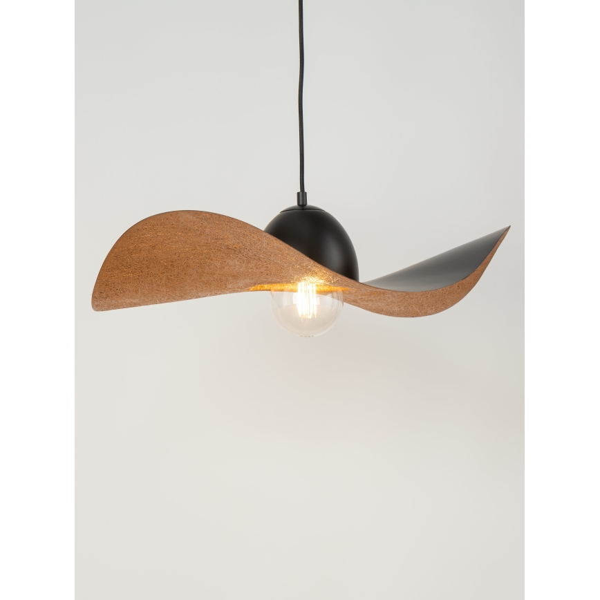 Candelabro suspenso KAPELLO 1xE27/60W/230V diâmetro 55 cm preto/cobre