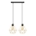 Candelabro suspenso KARO 2xE27/15W/230V dourada/preto