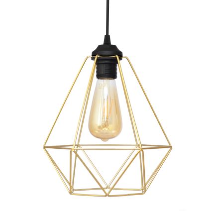 Candelabro suspenso KARO 2xE27/15W/230V dourada/preto