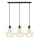 Candelabro suspenso KARO 3xE27/15W/230V dourada/preto