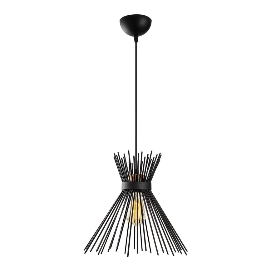 Candelabro suspenso KIRPI 1xE27/40W/230V preto