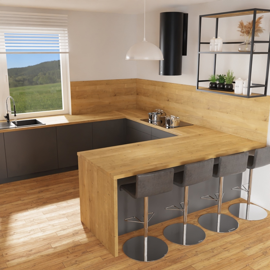 Candelabro suspenso KITCHEN 1xE27/15W/230V branco