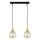 Candelabro suspenso LACRIMA HONEY 2xE27/60W/230V