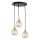 Candelabro suspenso LACRIMA HONEY 3xE27/60W/230V diâmetro 30 cm