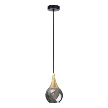 Candelabro suspenso LACRIMA SMOKY 1xE27/60W/230V