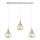 Candelabro suspenso LACRIMA WHITE 3xE27/60W/230V
