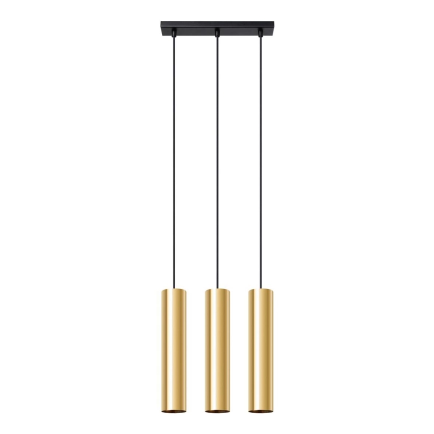 Candelabro suspenso LAGOS 3xGU10/10W/230V dourada