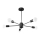 Candelabro suspenso LANGO 5xE27/60W/230V preto